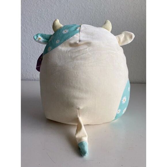 Squishmallows 2023 Easter 12" Belana the Cow Soft Plush With Daisies Daisy NEW - Picture 7 of 10
